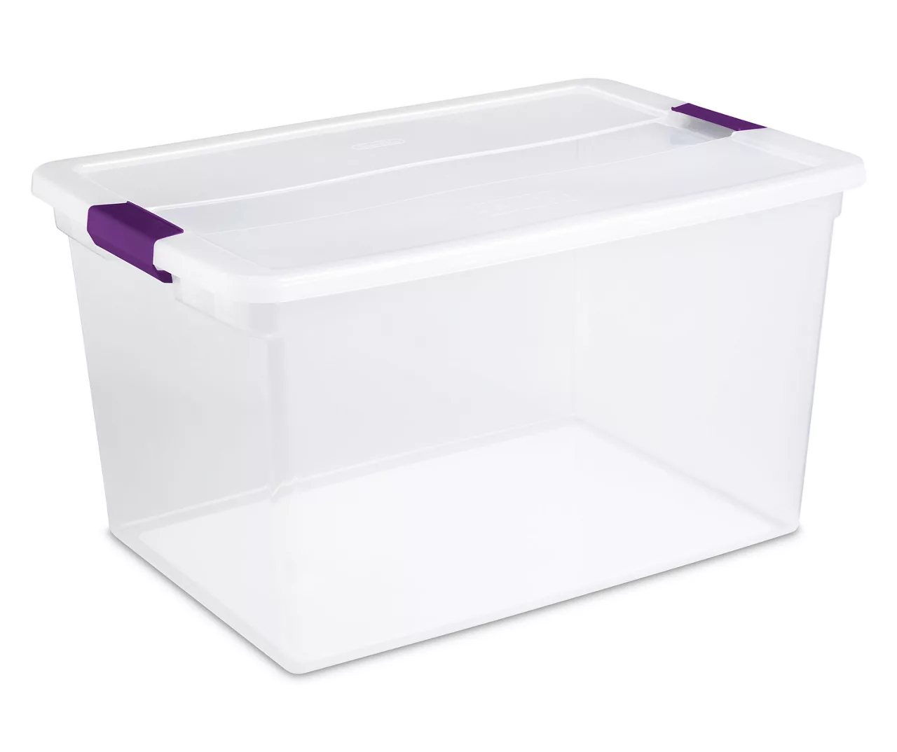 66-Quart Clear Latch Storage Tote