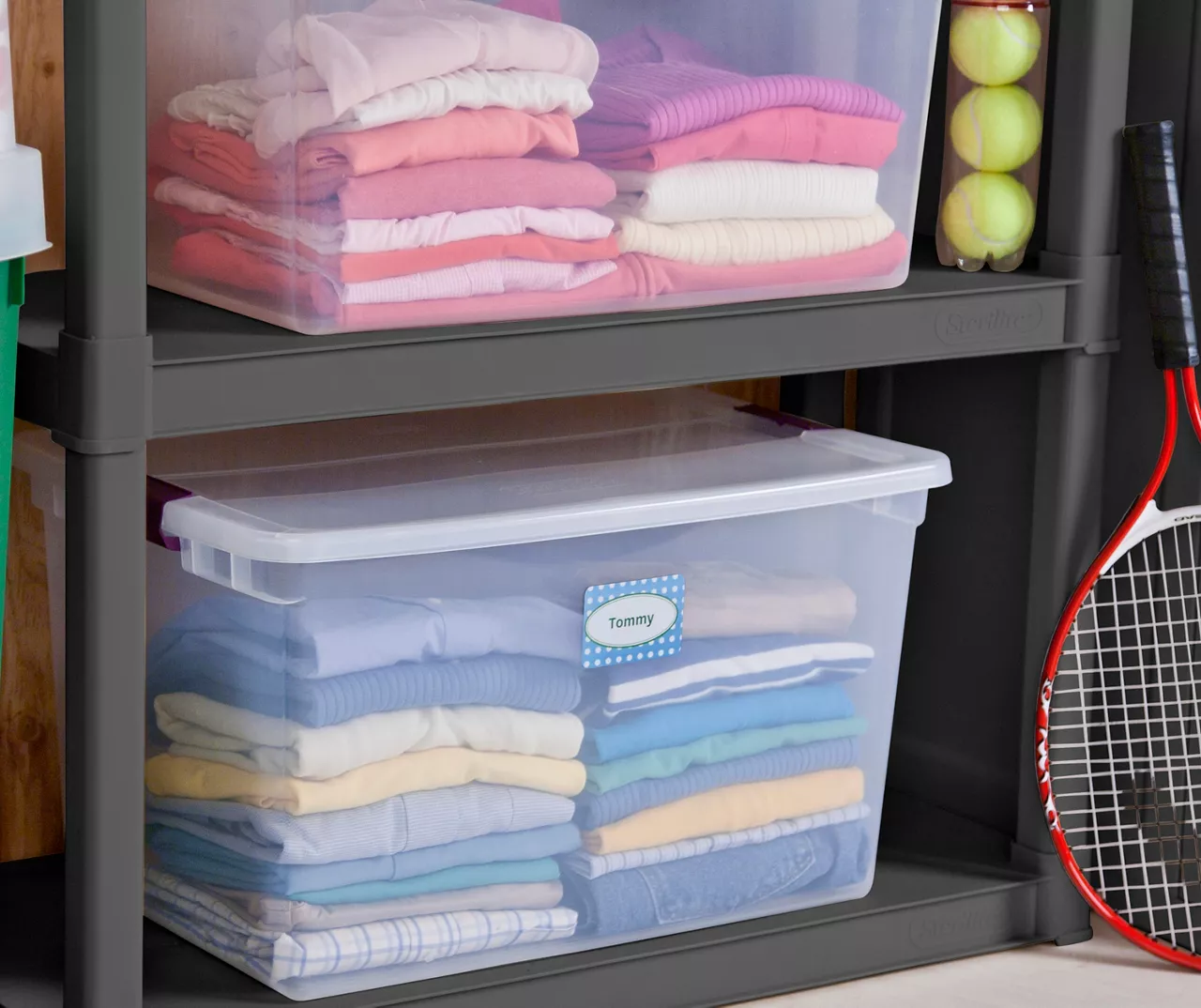 66-Quart Clear Latch Storage Tote - Image 2