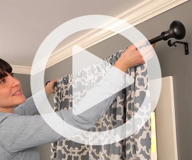 Vaughn Copper Antique Style Curtain Rod, (28" - 48") - Image 2