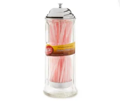 Straw Dispenser With Straws, 60 Count