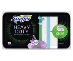 Swiffer Sweeper Heavy Duty Multi-Surface Wet Cloth Refills For Floor Mopping And Cleaning, Lavender Scent, 20 Count