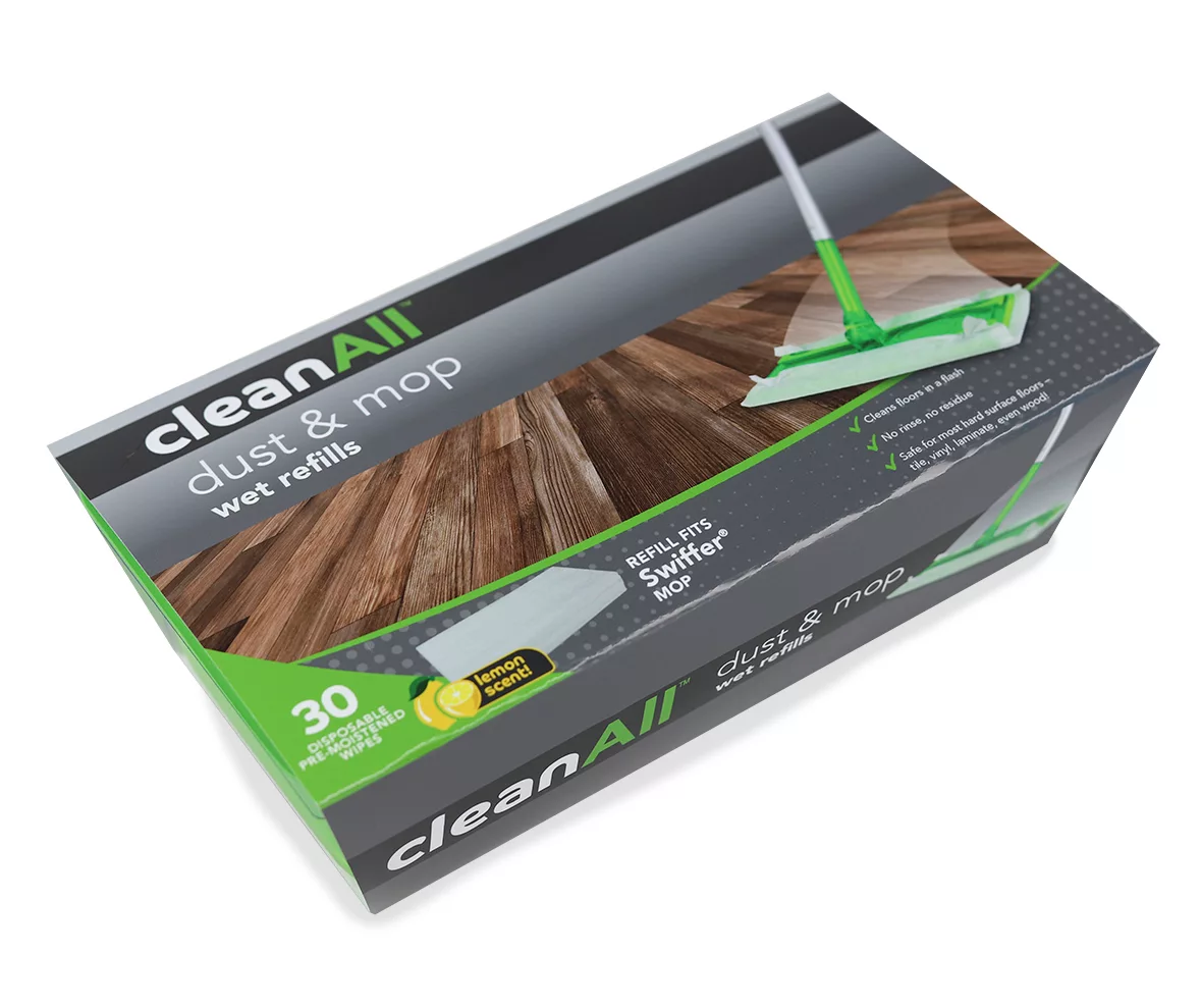 Lemon Dust & Mop Wet Refills, 30-Pack