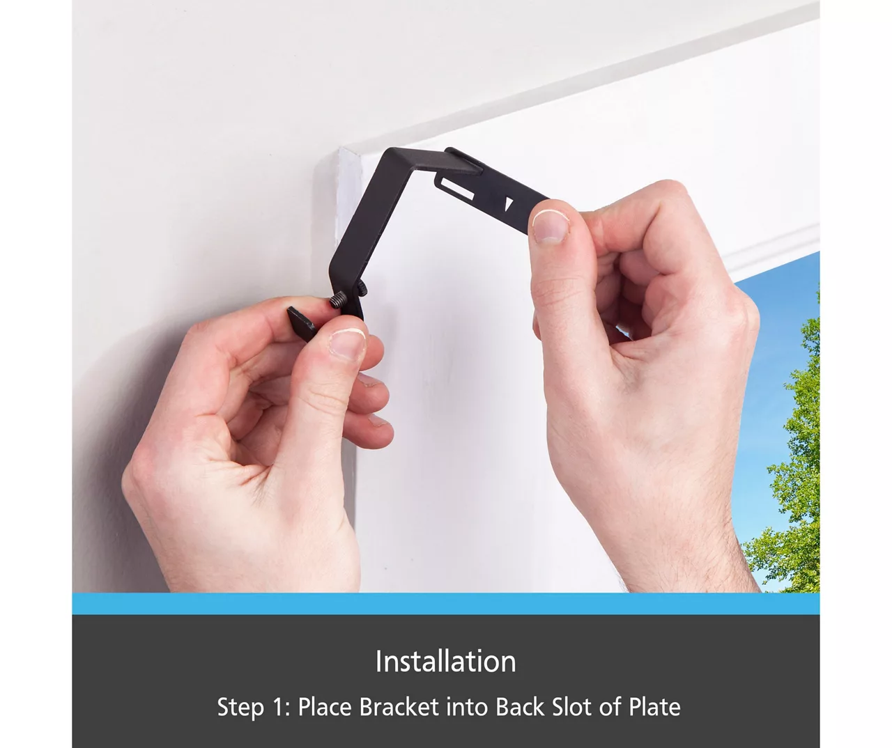 Matte Black Fast Fit No Measure Curtain Rod Brackets, 2-Pack - Image 4