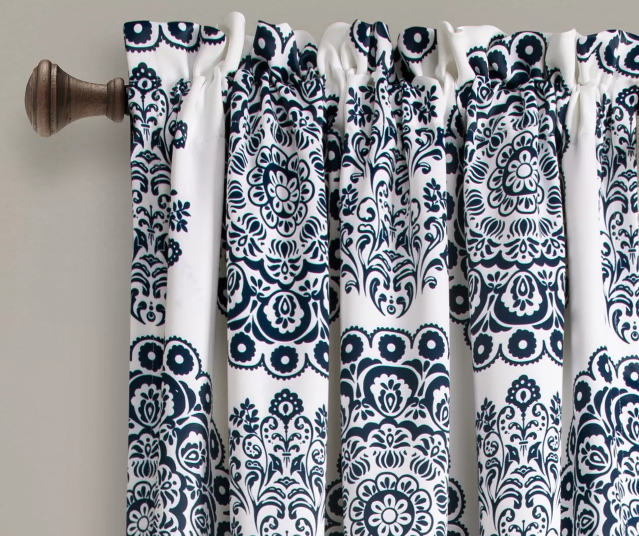 Evelyn Medallion Room-Darkening Rod Pocket Curtain Panel Pair - Image 16