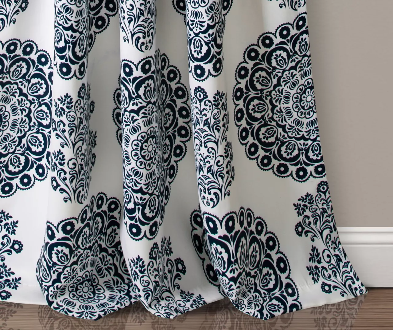 Evelyn Medallion Room-Darkening Rod Pocket Curtain Panel Pair - Image 17