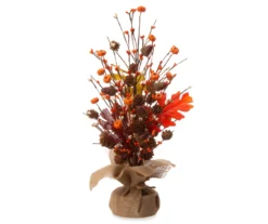 Pumpkin & Pinecone Stack Centerpiece