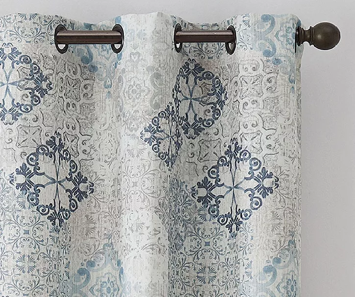 Eclipse Martina Medallion Blackout Grommet Curtain Panel - Image 12