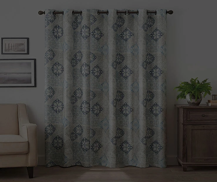 Eclipse Martina Medallion Blackout Grommet Curtain Panel - Image 16
