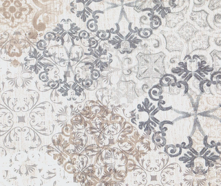 Martina Medallion Taupe Blackout Grommet Curtain Panel, (95") - Image 5