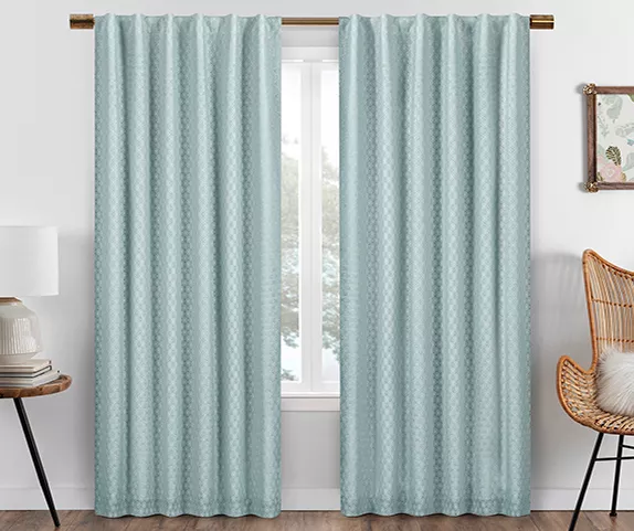 Eclipse Nora Crochet Blackout Rod Pocket Curtain Panel - Image 10