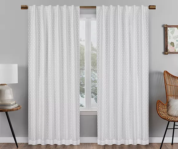 Eclipse Nora Crochet Blackout Rod Pocket Curtain Panel - Image 7