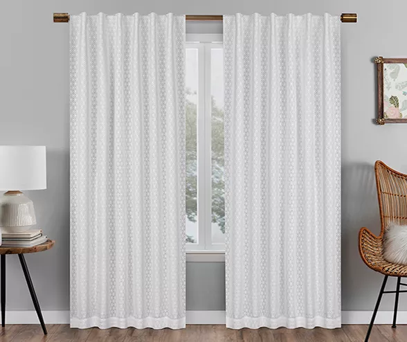 Eclipse Nora Crochet Blackout Rod Pocket Curtain Panel - Image 19