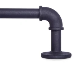 Adler Black 3/4" Indoor/Outdoor Curtain Rod, (42"-120")