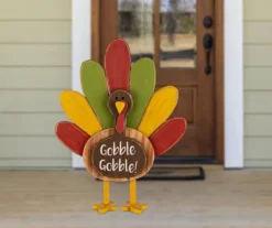 "Gobble Gobble" Turkey Standing Decor