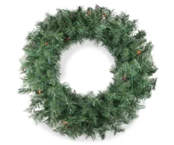 24" Minetoba Pine Light-Up Wreath