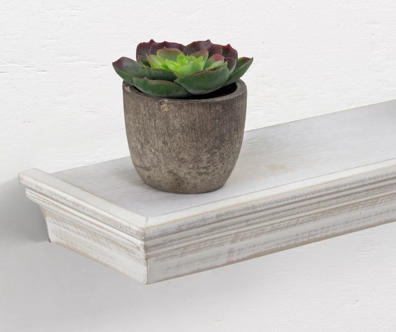 White Crown Molding 4-Piece Floating Shelves Set - Image 4