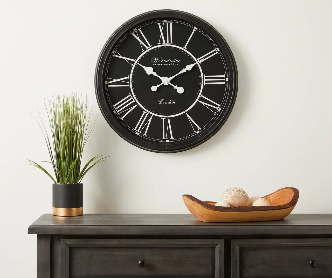 Black Rivet Wall Clock, (20β) - Image 3