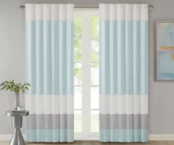 Salem Pintuck Light-Filtering Rod Pocket Curtain Panel, (84")