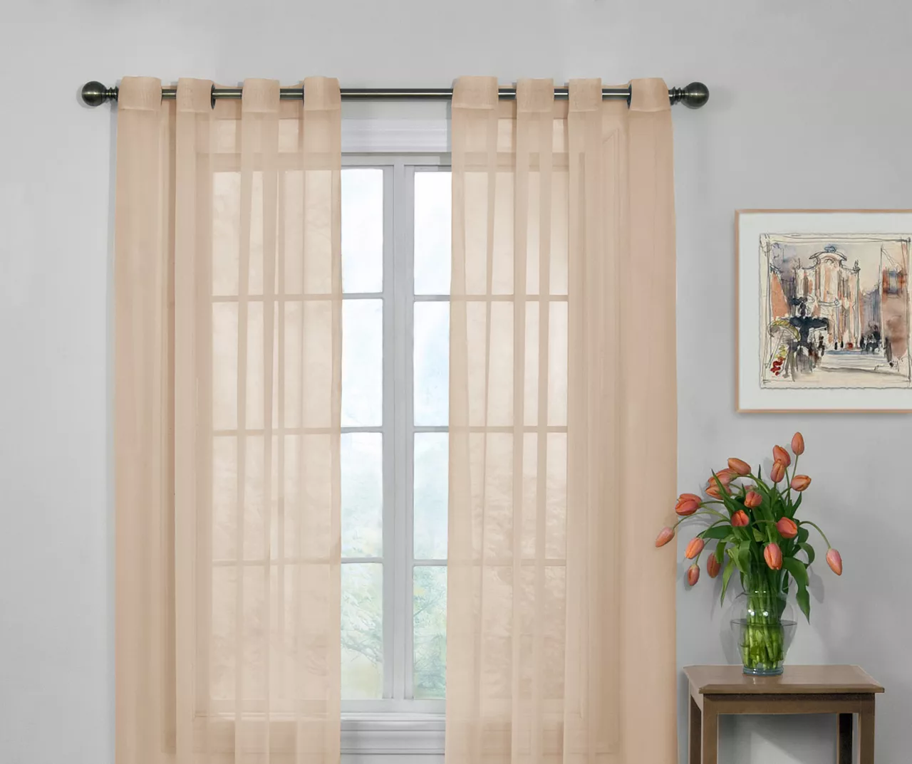 Arm & Hammer Curtain Fresh Sheer Grommet Curtain Panel - Image 3