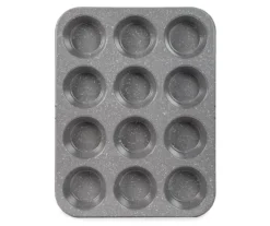 Gray Speckled 12-Cup Muffin Pan