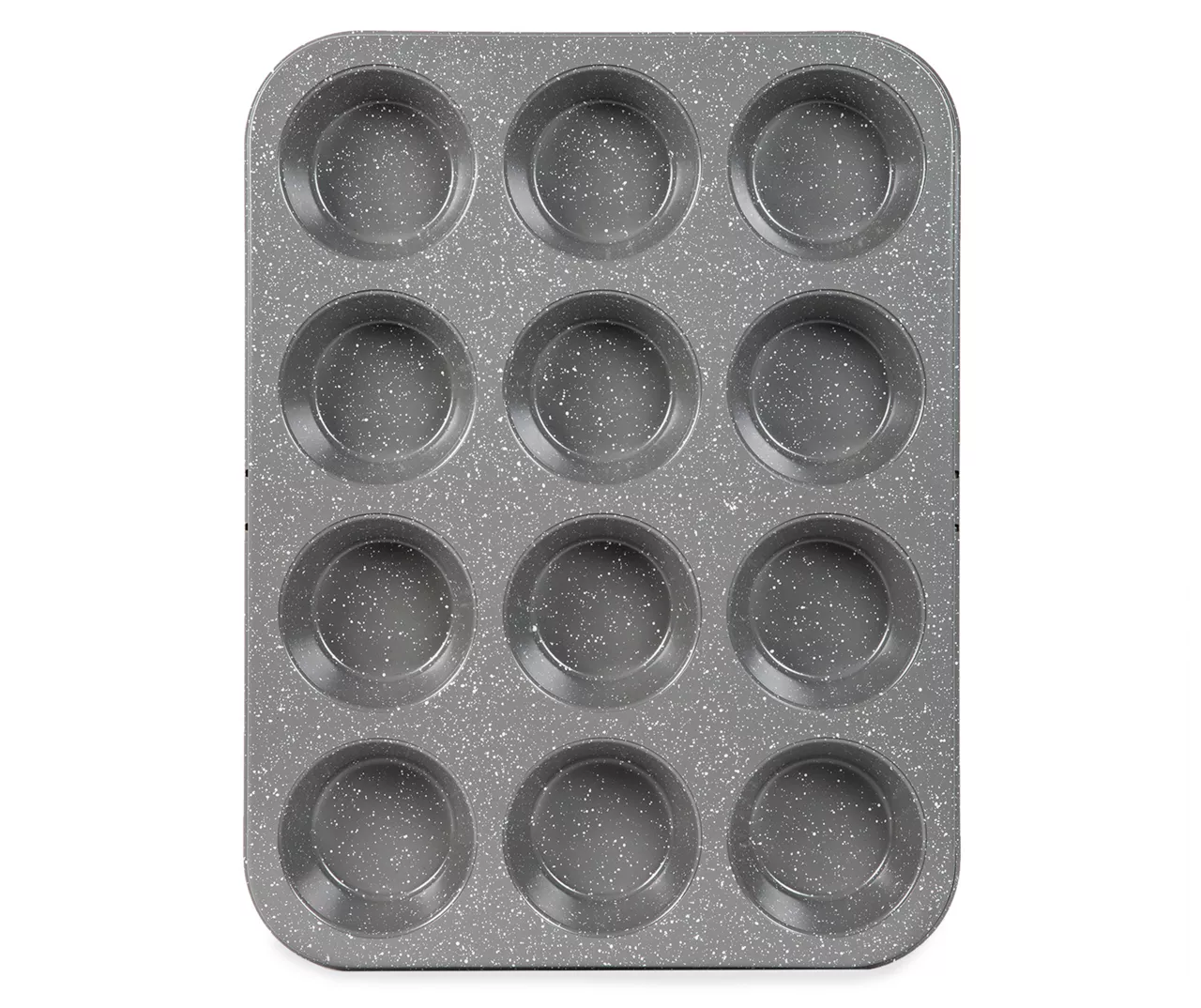 Gray Speckled 12-Cup Muffin Pan