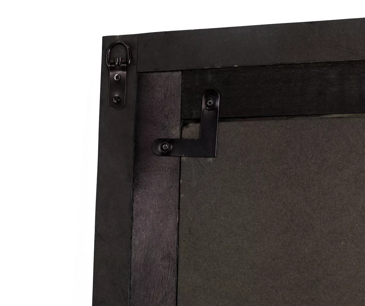 Brown Whitewash Windowpane Farmhouse Wall Mirror, (31.5") - Image 9