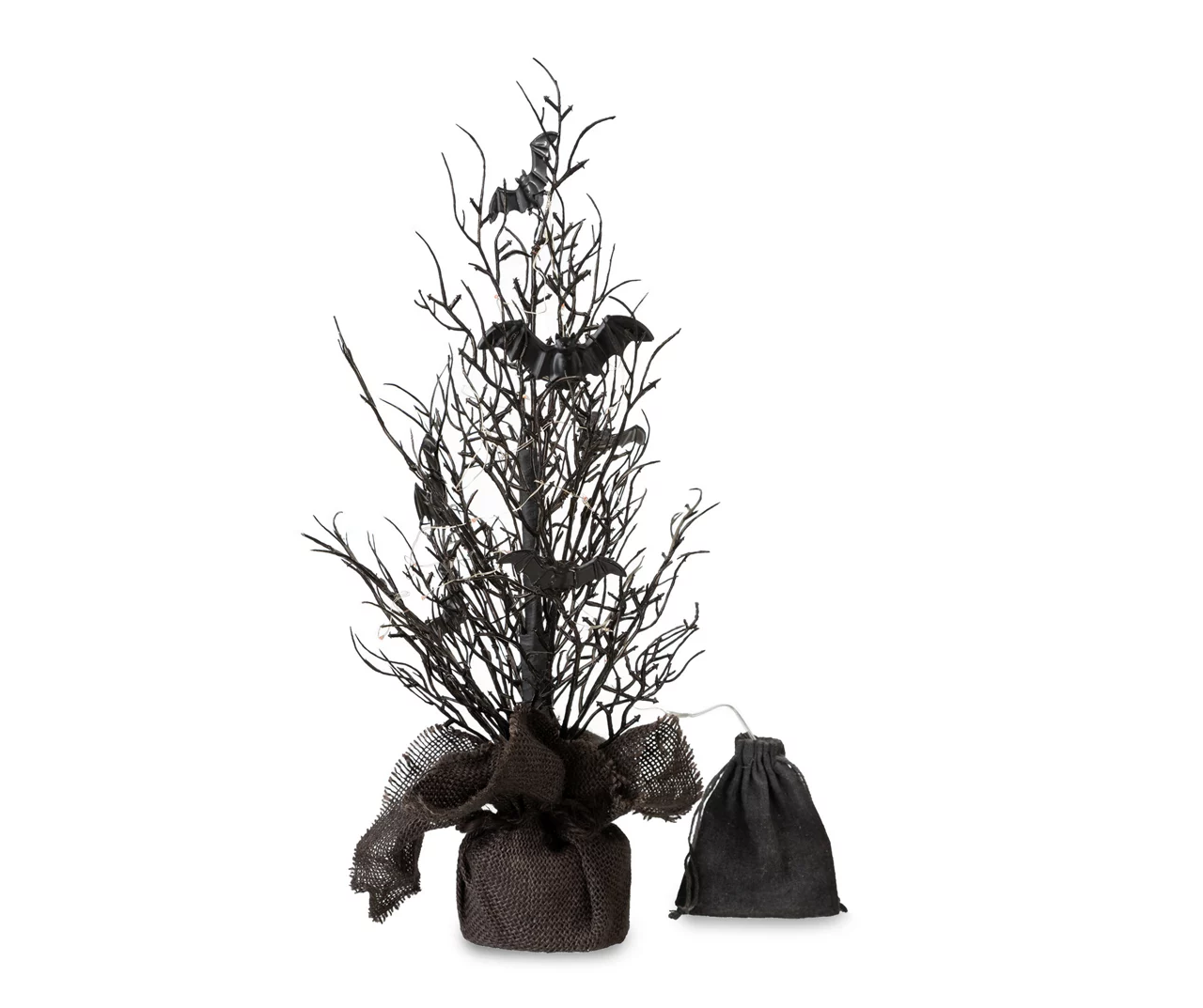 20" LED Bats Mini Halloween Tabletop Tree - Image 2