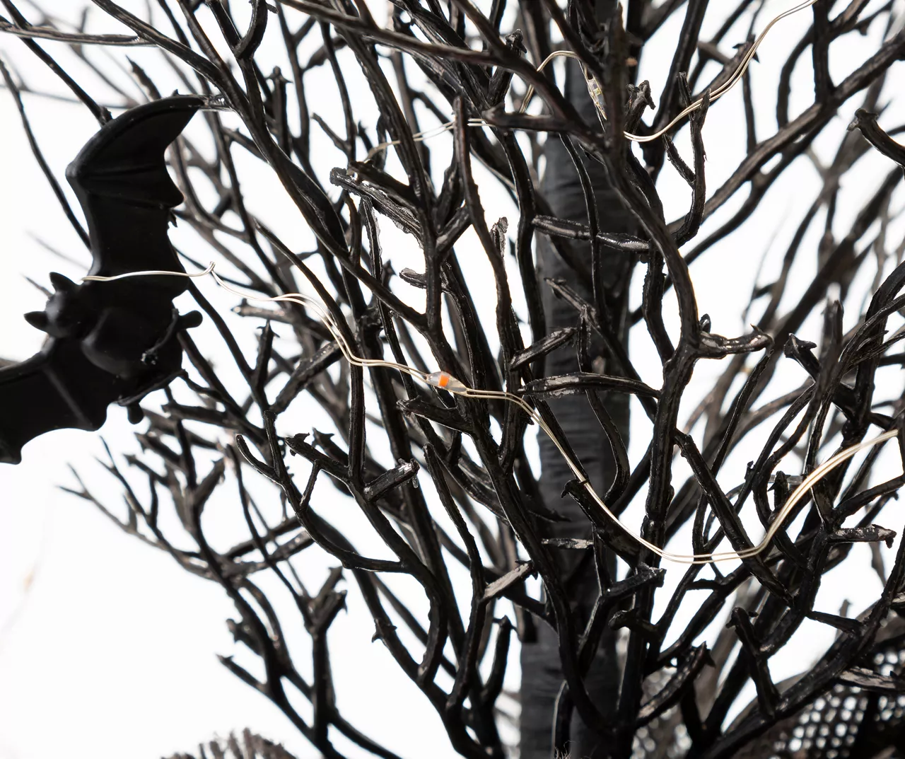 20" LED Bats Mini Halloween Tabletop Tree - Image 4