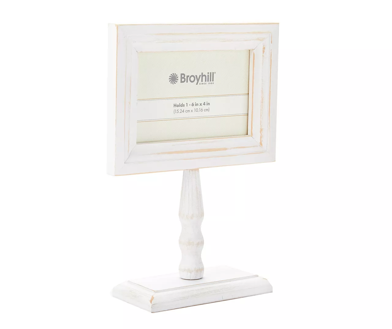 Whitewash Pedestal Picture Frame, (4" X 6") - Image 2