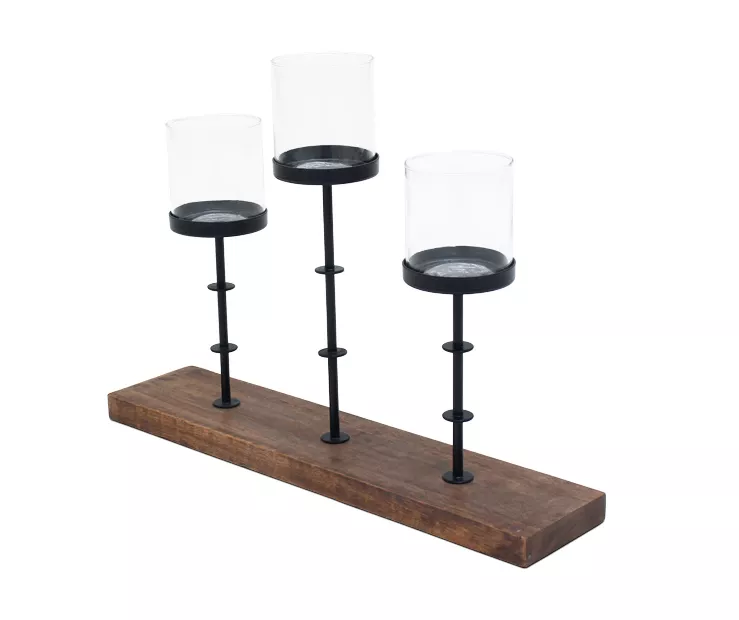 Black & Brown 3-Tier Votive Holder - Image 2