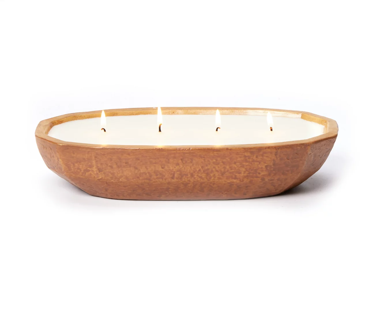 Vanilla Woods Brown Oval 4-Wick Bowl Candle, 28 Oz. - Image 2