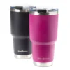 Black & Beetroot Double Wall Stainless Steel Travel Tumbler, 2-Pack