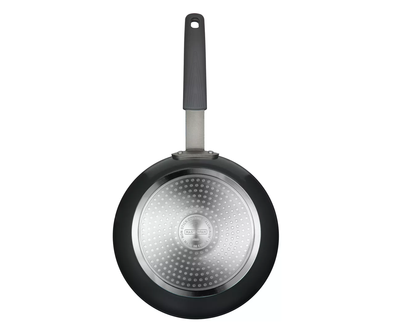 Masterpan 9.5" Black Speckled Non-Stick Aluminum & Stainless Steel Fry Pan - Image 5