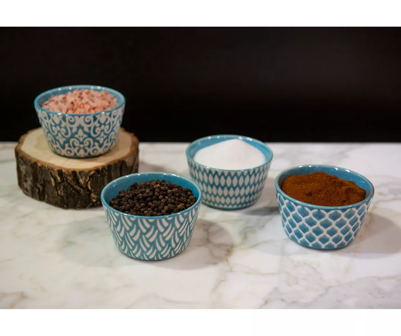 Teal Mirabelle 4-Piece Ramekin Set - Image 2