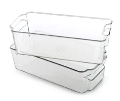 Bino Clear Stacker Storage Bins, 2-Pack
