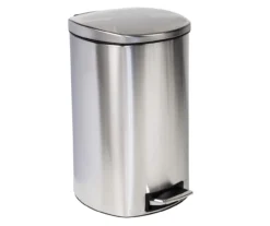 Stainless Steel 13-Gal. Pedal Soft-Close Trash Can