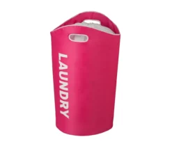 "Laundry" Pink Laundry Hamper