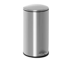 Stainless Steel 8-Gal. Semicircle Pedal Soft-Close Trash Can