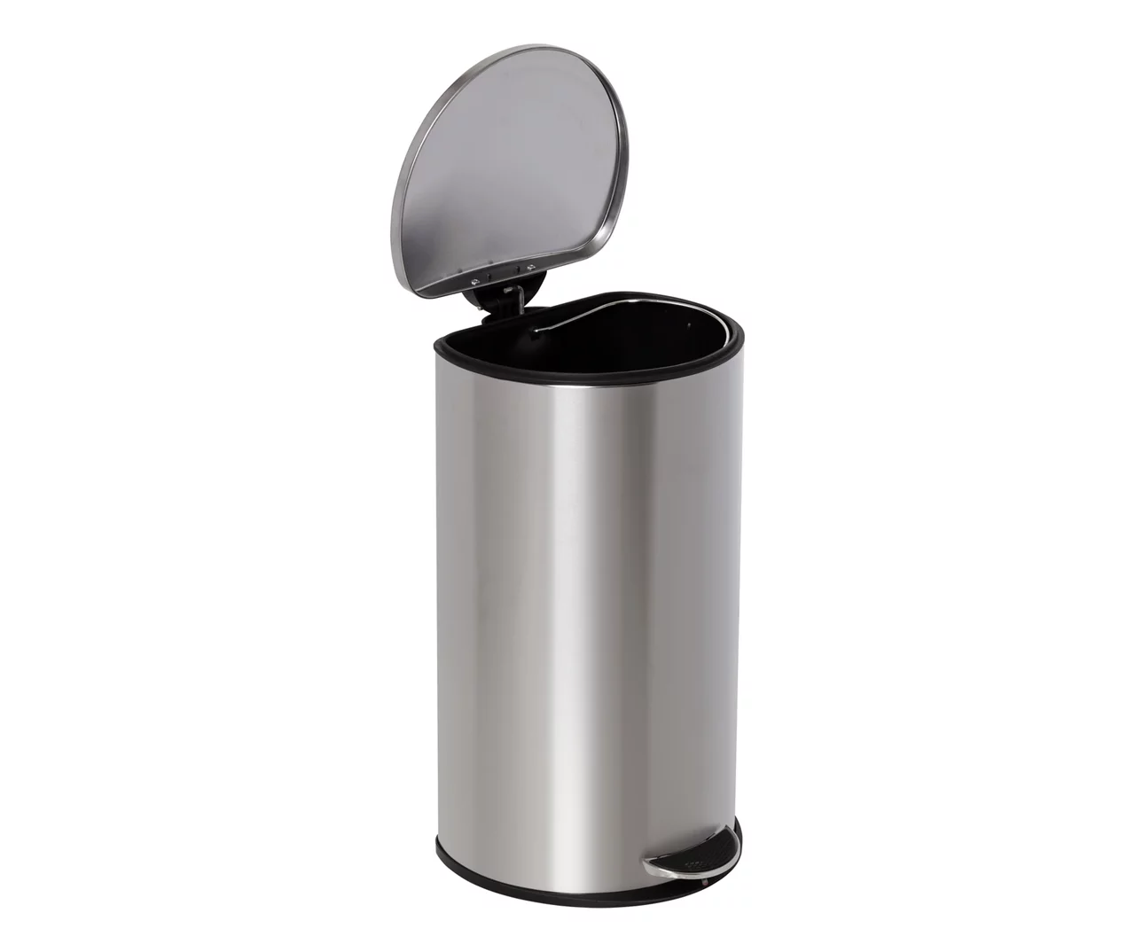 Stainless Steel 8-Gal. Semicircle Pedal Soft-Close Trash Can - Image 2