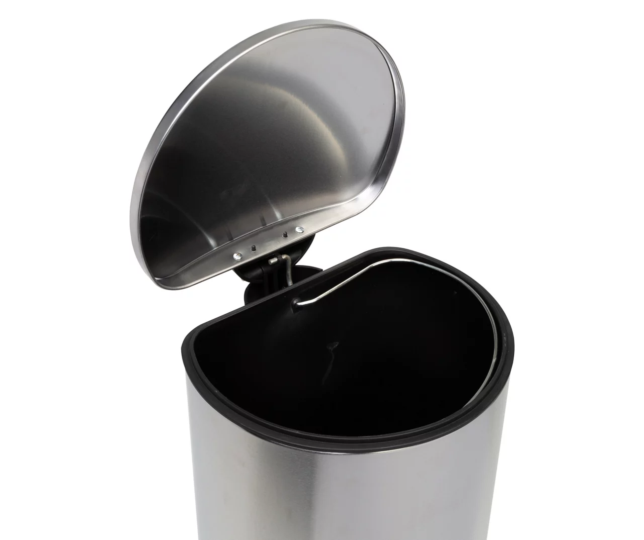 Stainless Steel 8-Gal. Semicircle Pedal Soft-Close Trash Can - Image 5