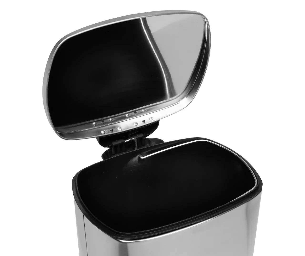 Stainless Steel 10.5-Gal. Rectangular Pedal Soft-Close Trash Can - Image 4
