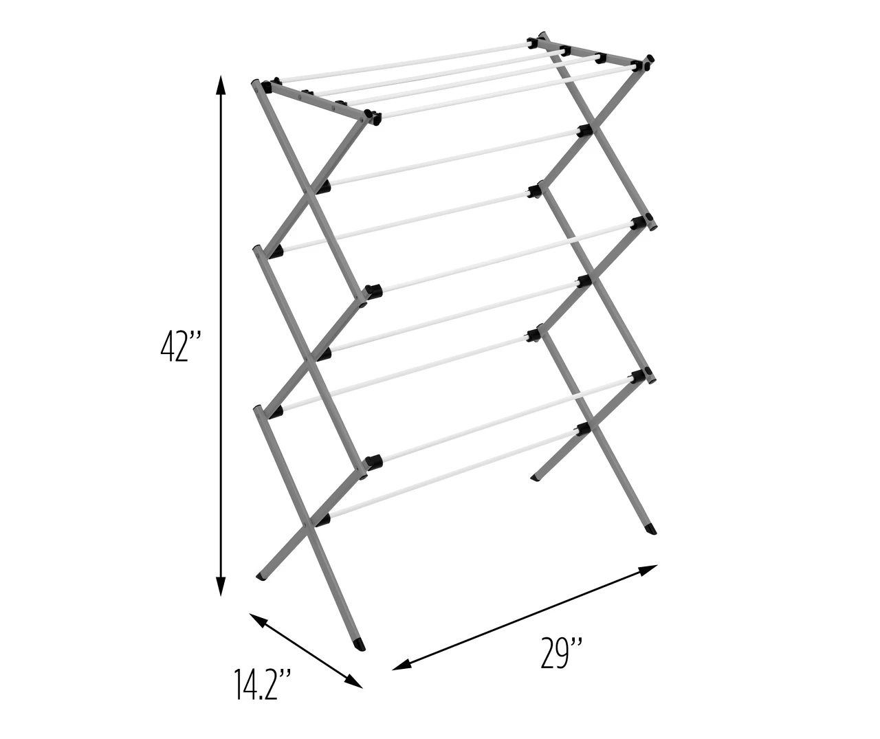 Dark Gray Collapsible Drying Rack - Image 7