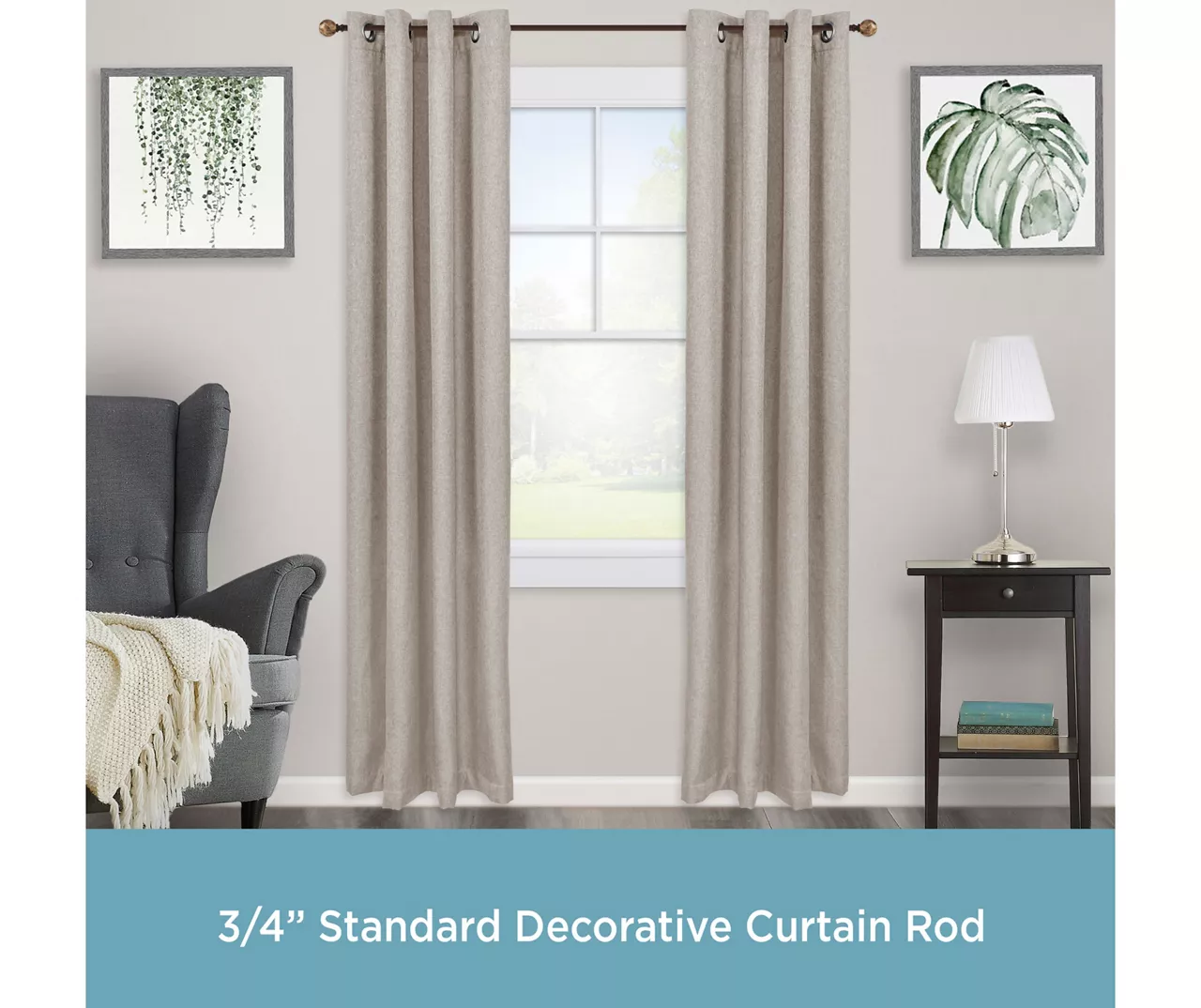 Kenney Marble 3/4" Adjustable Curtain Rod - Image 5