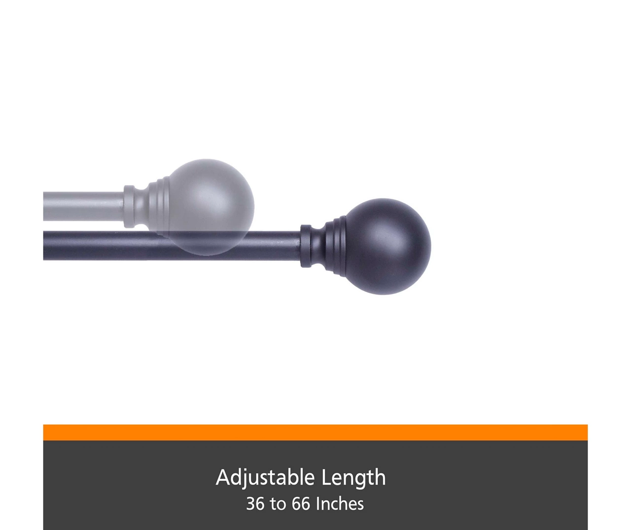 Kenney Dryden Fast Fit 5/8" Adjustable Curtain Rod - Image 5