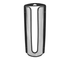 Black & Stainless Steel Wall-Mount Plastic Bag Organizer